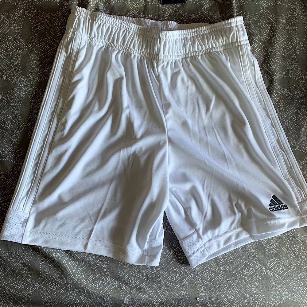 Adidas white shorts